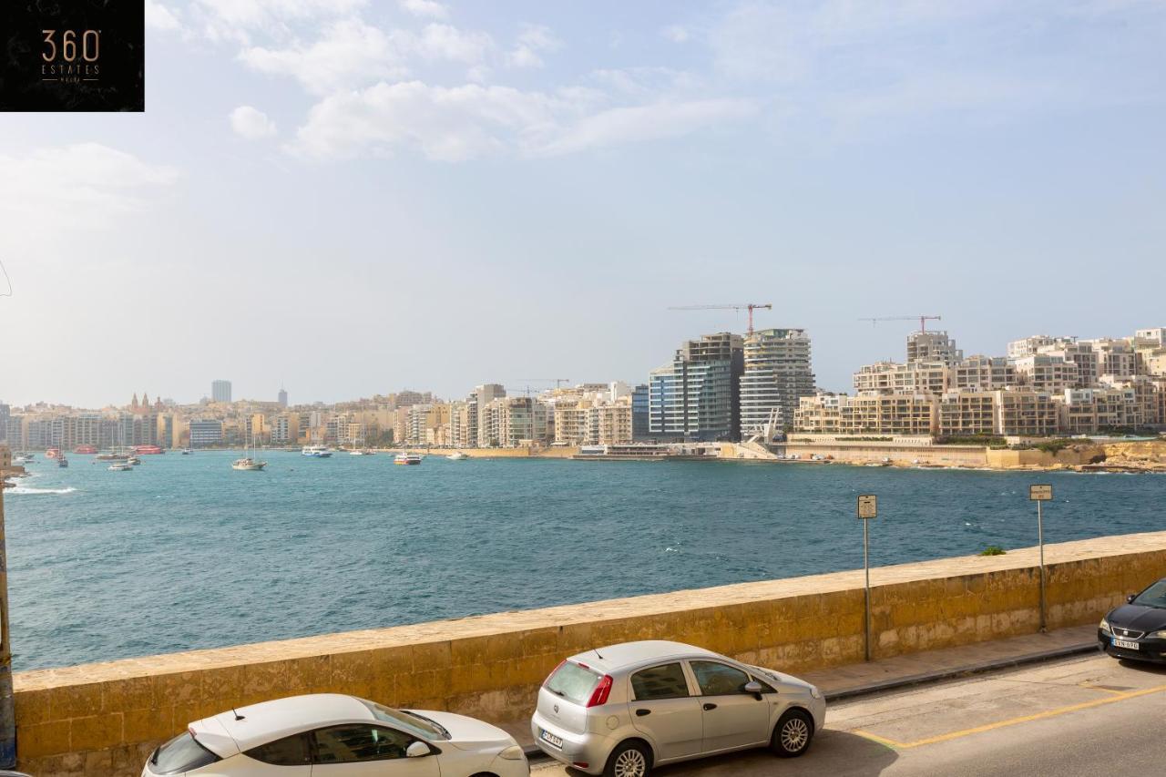Seafront - Top Location, Top Floor With Wifi & Ac By 360 Estates Valletta Kültér fotó
